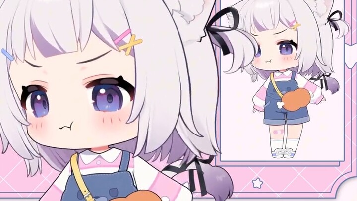 [Live2D model display] Broken, she seems to know that she is cute