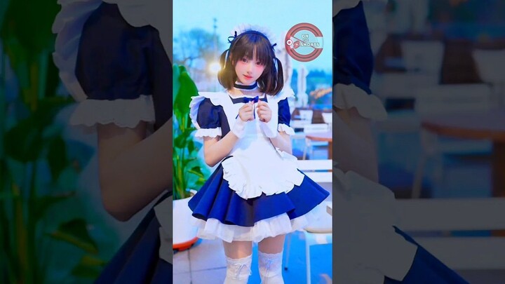 Meet The Cute Maid Cafe ❤️ Maid Cosplay #shorts