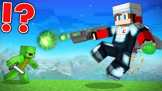 SUPERPOWERED ITEMS Speedrunner vs Hunter in Minecraft - Maizen JJ and Mikey