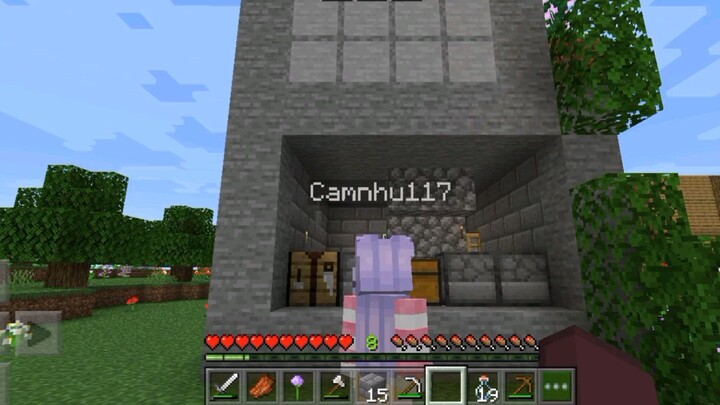 Minecraft | em gái đập nhà mà quay video bị bắt quả tang