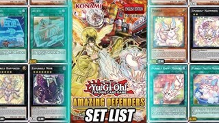 Yu-Gi-Oh! Amazing Defenders Full Set List