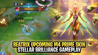 Beatrix Upcoming M4 Prime Skin Stellar Brilliance Gameplay | Mobile Legends: Bang Bang