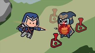 Super invincible horror dart man (lol animation)