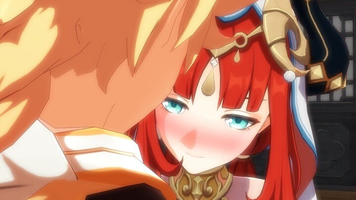 [ Genshin Impact ] Nel kissed the Traveler~❤