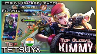 Tetsuya Charge Leader Kimmy ft. Witch Gusion | Top Global Kimmy Tetsuya - Mobile Legends Bang Bang