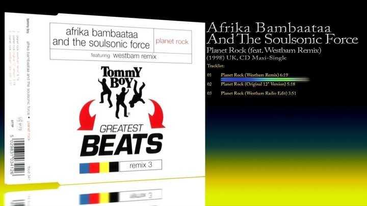 Afrika Bambaataa And The Soulsonic Force (1998) Planet Rock (feat. Westbam Remix) [CD Maxi-Single]