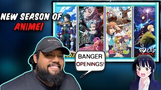 REACTING to the New Season of ANIME! | A lot of unexpected BANGERS | Playlist!