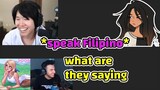 Toast and Rae speak Filipino