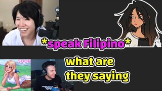 Toast and Rae speak Filipino