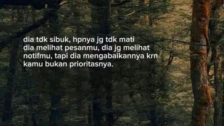 begitulah jika bukan prioritas