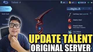 BUG !! EMBLEM TALENT SUDAH RILIS DI ORIGINAL SERVER !! COBA CEK AKUN KALIAN