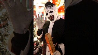 Tree Trimming with Terrifier during Creep it Real FESTIVE #terrifier #cosplay #creepy #creepmas