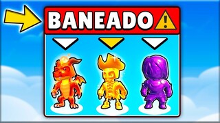 Skins BANEADAS de Stumble Guys ⛔