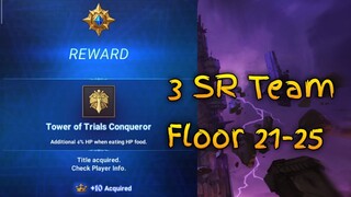 NO SA NEEDED Season 4,3 SR Team Floor 21-25 + The Sub Can't Make It | Seven Deadly Sins: Grand Cross