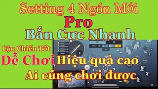 NEW Setting 4 Ngón Full Gyroscope 😱 [PUBG Mobile] Bắn Cực Nhanh - Dễ Chơi Hiệu Quả Cao | NhâmHN TV