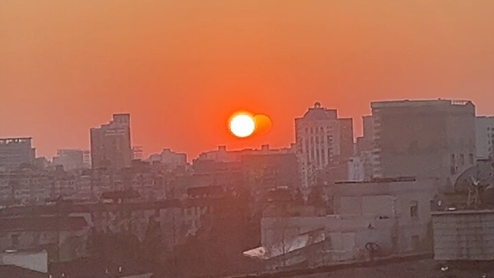 sunrise or sunset