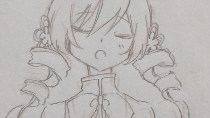 [Puella Magi Madoka Magica handwriting/yellow blue] I have always liked you