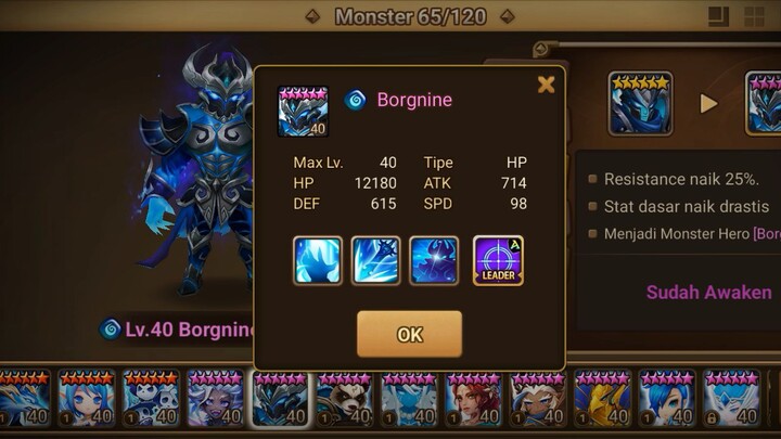 Skill Slayer ( Borgnine ) Element Water - Summonerwars