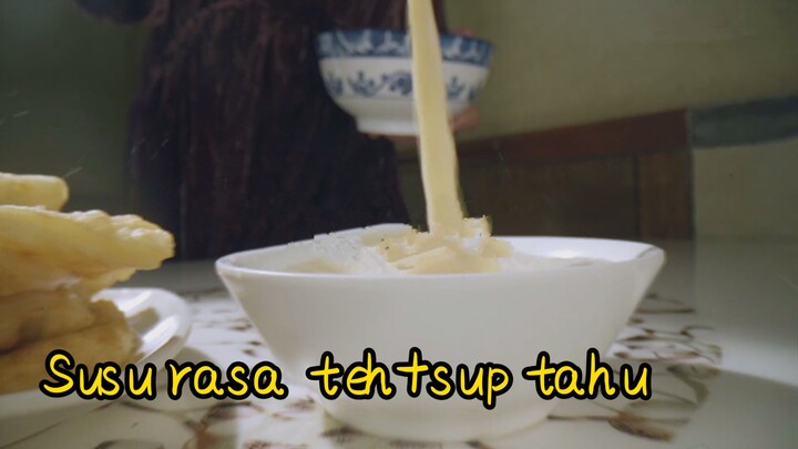 Susu rasa teh+sup tahu