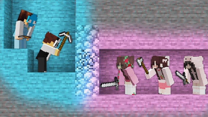 Minecraft Womanhunt Boys VS Girls REMATCH