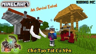 Hướng Dẫn Cách Chế Tạo Yên Cưỡi Và Tame Tất Cả Khủng Long Trong Addon Ark Mcpe 1.14 | KIDING MC