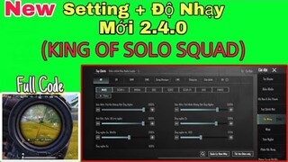 PUBG Mobile | NEW 😱 Full Code Setting + Độ Nhạy 2.4.0 🤩 (Sấy Địch Không Kịp Thở) | NhâmHNTV