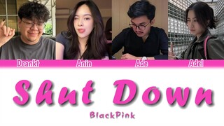 BLACKPINK - 'Shut Down' | Cover by Aldean Tegar, Anin, Setiawan Ade, Nastasia Adeline (Ai Cover)