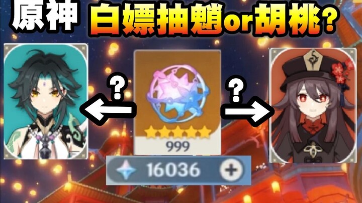 【原神】白嫖/微氪党到底白嫖魈还是胡桃？原神1.3海灯节抽卡建议！理性分析！