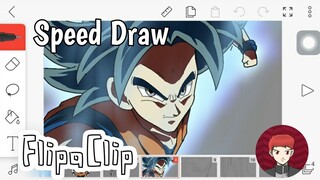 Speed Drawing: Ultra Instinct Omen Goku - Flipaclip
