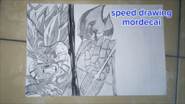 menggambar mordecai||drawing gumbal, mordecai,finn||