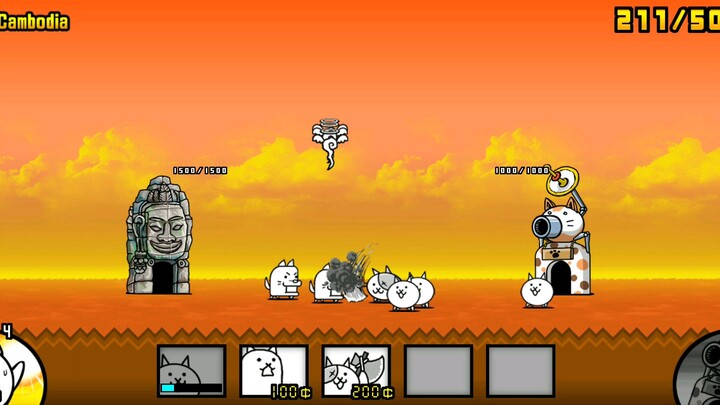 the battle cats nhưng tôi chơi theo phong cách của thằng thiểu n.ă.n.g