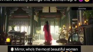 When destiny brings the demon Ep 6 👿😊 Mirror, who's the most beautiful woman in the world -Tingyan
