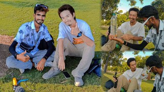 Meating with Japanese vlogger 🤣 at India gate