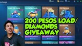 200 PESOS LOAD/DIAMONDS GIVEAWAY