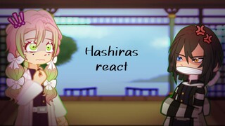 Hashiras react to Tanjirou and Nezuko // part 2 // demon slayer // gacha