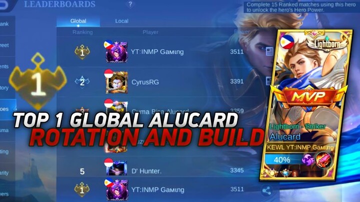 TOP 1 GLOBAL ALUCARD SECRET BUILD AND ROTATION REVEAL | HIGH IQ ALUCARD ROTATION | INMP GAMING |MLBB