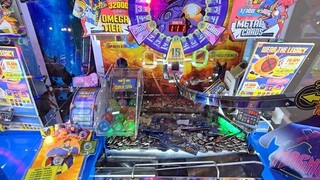 I Played this Coin Pusher for OVER 1 Hour Until I WON ALL the JACKPOTS!