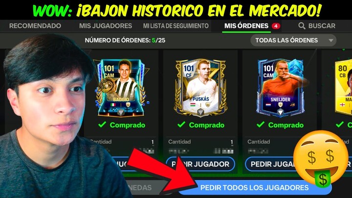 ¡APROVECHA YA! BAJON HISTORICO DEL MERCADO EN FC MOBILE 🤑