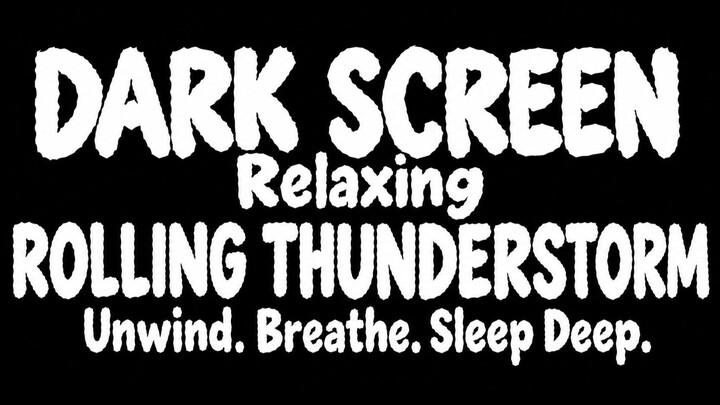 Thunder Keeps Rolling Across the Dark Sky ⚡🌧️ | Rolling Thunderstorm Sounds for Deep Sleep