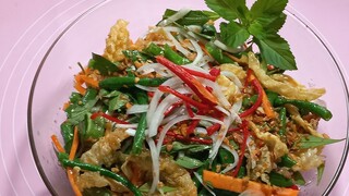 đậu đủa cứ làm như vầy ăn chóng ngán. gỏi đậu đủa.