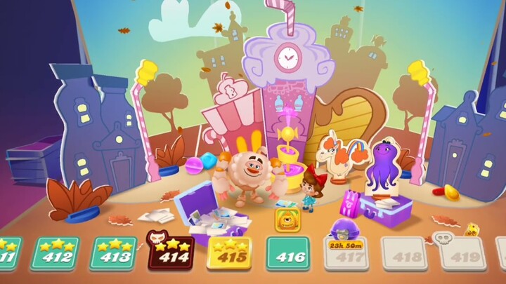 Candy crush soda Level 414 -418 #candycrushsodasagahardlevel