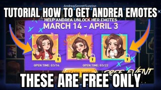 [ TUTORIAL ] How To Get ANDREA BRILLANTES emotes For FREE ONLY | MLBB