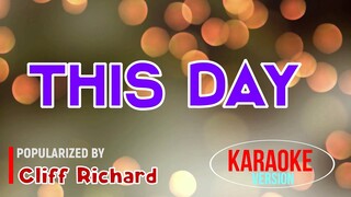 THIS DAY - Cliff Richard | Karaoke Version |🎼📀▶️