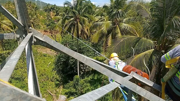 installation of jumper of tower