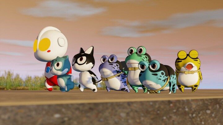 Monster Frog และ Ultraman ดูว่าใครเร็วที่สุด (Frog Daily)
