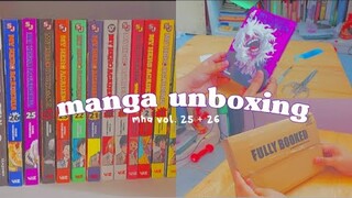 📚manga unboxing ; mha volumes 25 and 26