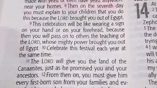 Daily Verse.                  Exodus 13:11-16