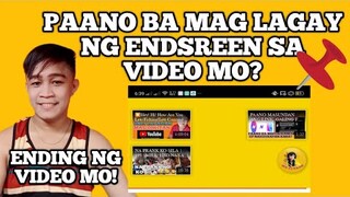 PAANO MAG Edit LAGAY NG ENDSCREEN SA MGA VIDEO|MRDJRADZ