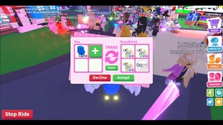 Adopt Me Trading - Mega Neon Blue Dog (What people Are Trading)