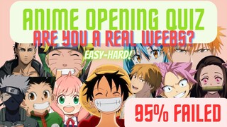 anime opening quiz to prove yourself as real weebs